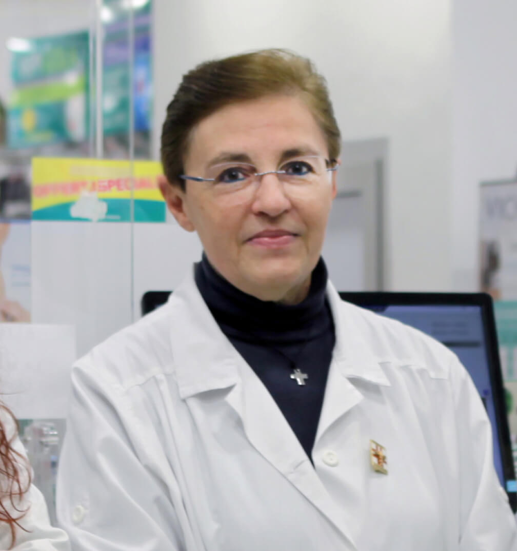 Cristina Lehmann, Direttrice, Farmacista